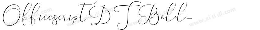 OfficescriptDT Bold字体转换